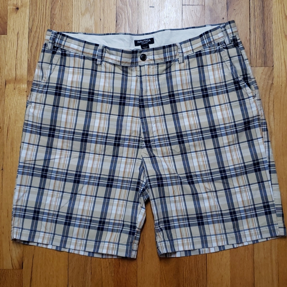 Nautica Clipper Plaid Shorts Men's 40